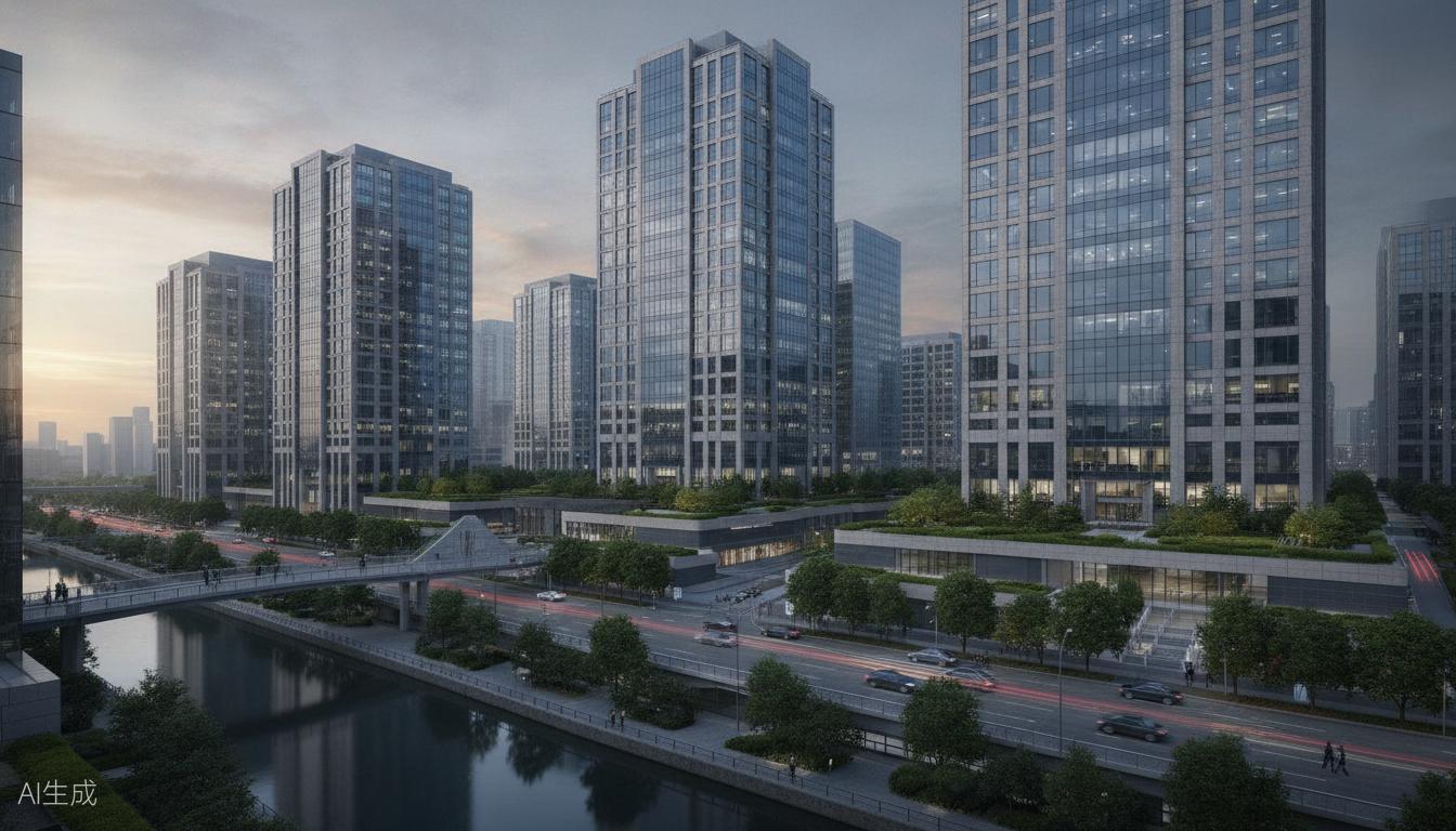 现代城市商务建筑群